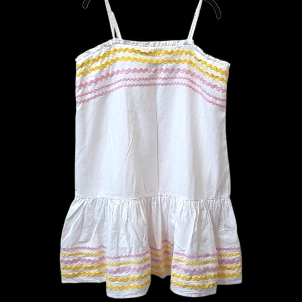 LISA Marie Fernandez 4 Target: Ric Rac Spaghetti Strap Linen Blend Sundress (L)
